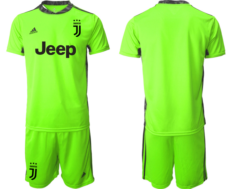 Men 2020-2021 club Juventus fluorescent green goalkeeper Soccer Jerseys
